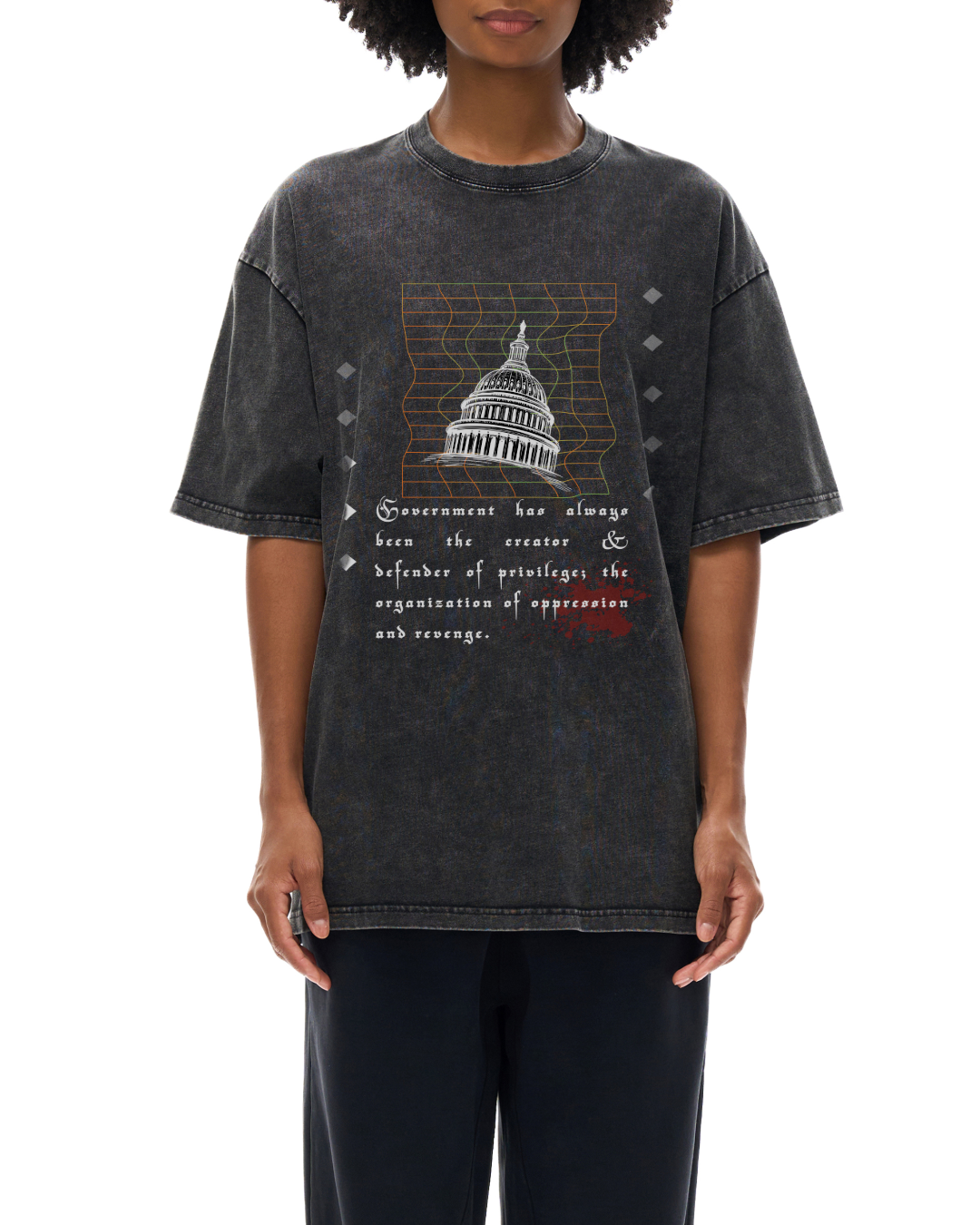 Oppression - Snow Washed Oversized T-Shirt