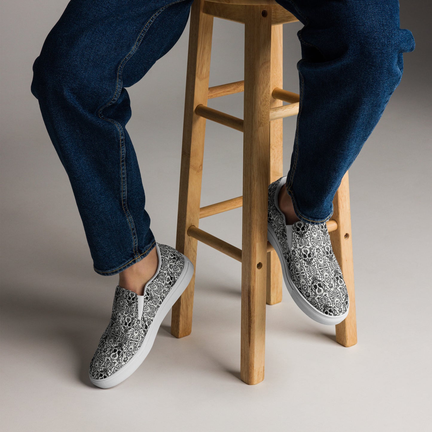 Men’s Skull Cathedral Slip-On Shoes