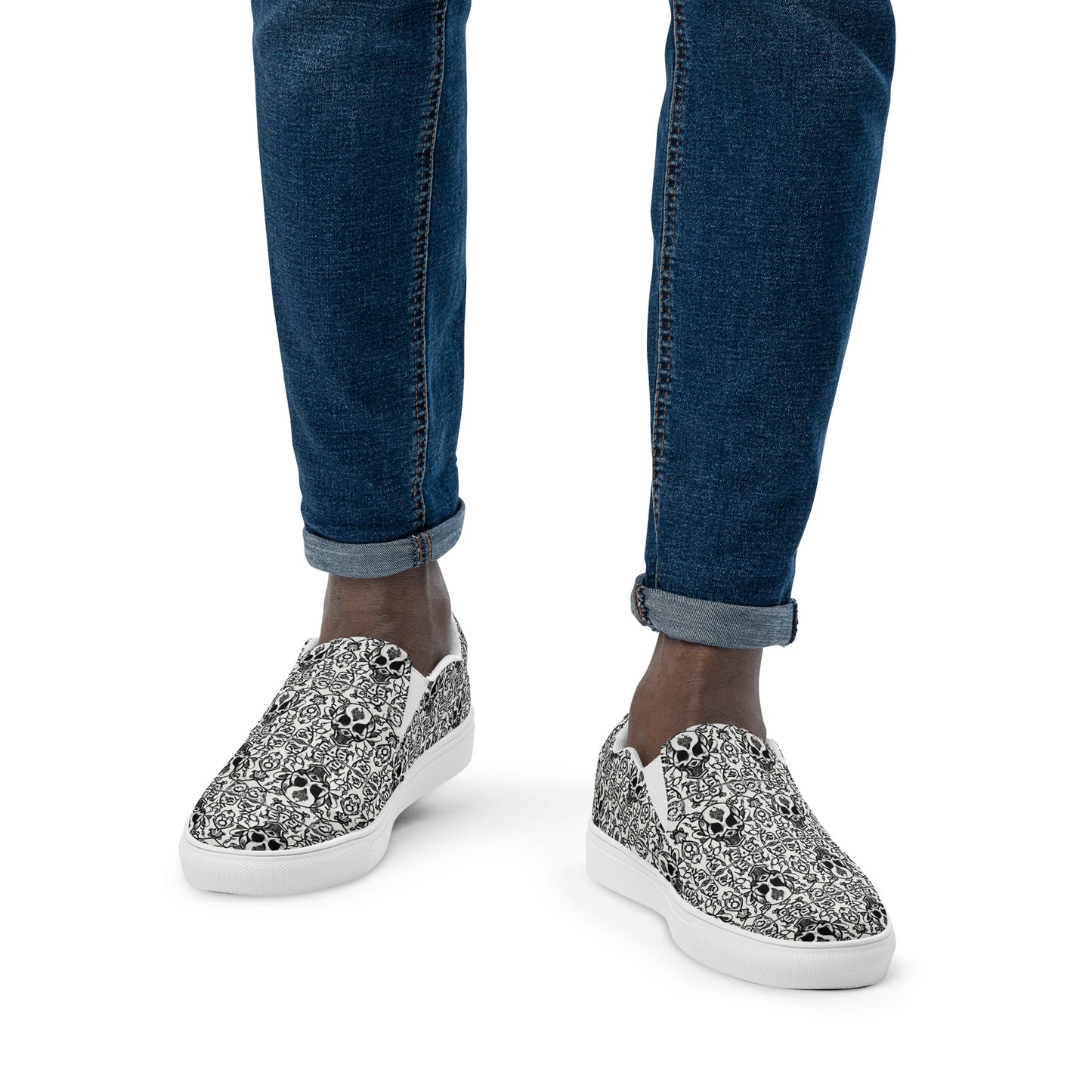 Men’s Skull Cathedral Slip-On Shoes