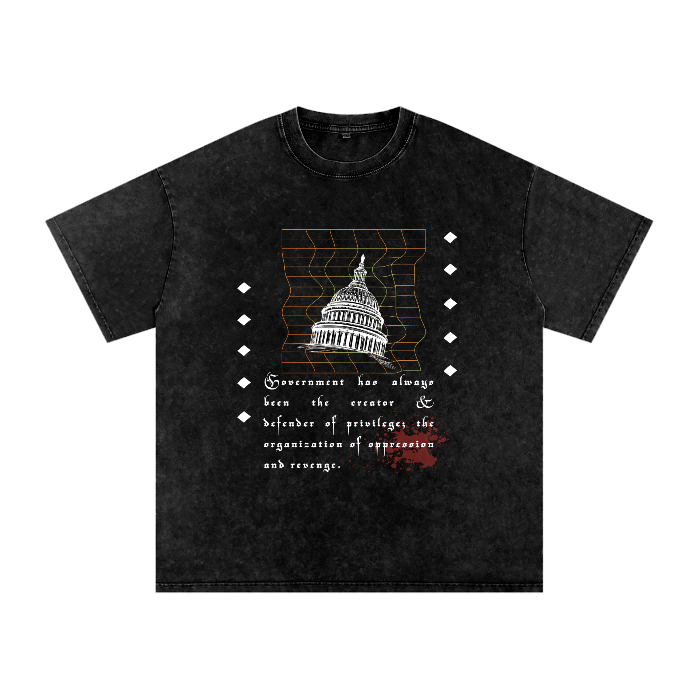 Oppression - Snow Washed Oversized T-Shirt