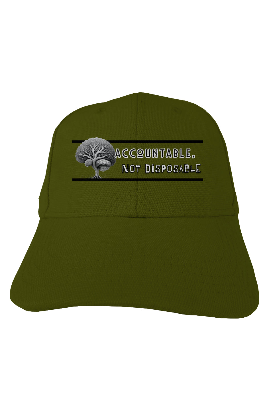Accountable Not Disposable hemp baseball cap