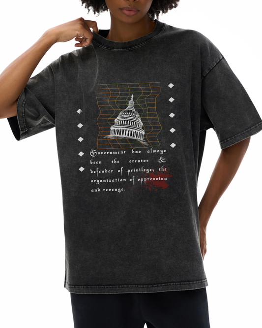 Oppression - Snow Washed Oversized T-Shirt