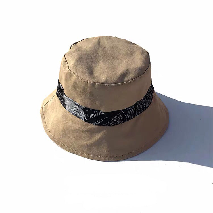 Reversible Bucket Hat With Newspaper Print