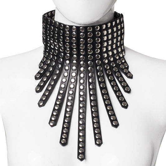 Harajuku Punk Leather Collars - Studded & Chained