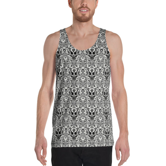 Skull Cathedral Unisex Tank Top