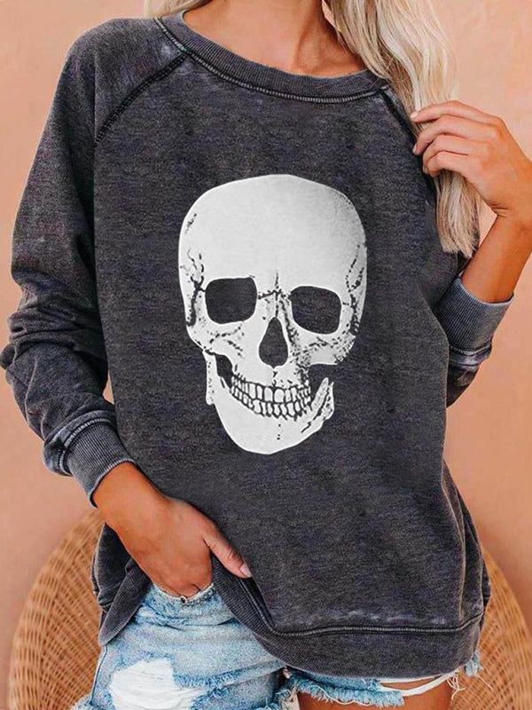 Long Sleeve Skeleton Halloween Top